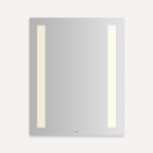 Robern YM2430RCFPD3 Vitality Lighted Mirror, 24" W X 30" H X 1-3/4" D, Rectangle, Column Light Pattern, 3000K Temperature (Warm Light), Dimmable, Defogger