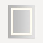 Robern YM2430RIFPD3 Vitality Lighted Mirror, 24" W X 30" H X 1-3/4" D, Rectangle, Inset Light Pattern, 3000K Temperature (Warm Light), Dimmable, Defogger