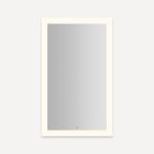 Robern YM2440RPFPD3 Vitality 24" W X 40" H X 1-3/4" D Rectangular Lighted Mirror with Perimeter Light Pattern, Warm White (3000K), Dimmable and Defogger