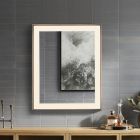 Robern YM2531RPSMD383 Sculpt™ 25" W X 31" H X 2-1/4" D Lighted Mirror with Slim Museum in Matte Black, Perimeter Light Pattern, 3000K Temperature (Warm Light), Dimmable and Defogger