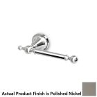 Zucchetti ZAD430.C8 Agora 6-1/8" L Wall Mounted Euro Toilet Paper Holder in Polished Nickel