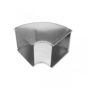 Gray Metal 20X10-122SD Slide & Drive Trunk Elbow 20" X 10" - Longway