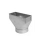 Gray Metal 10X4X5-110R 10" X 4" Straight Register Boot with 5" Collar