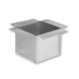 Gray Metal 6X6X6-320NO 6" X 6" 30 GA Diffuser Box with No Outlet - 6" Deep