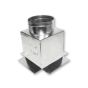 Gray Metal 12X12X10-320T 12" X 12" Top Outlet Box with 10" Collar