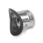 Gray Metal 5-406AD 5" Saddle Style Adhesives Takeoff with Damper