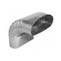 Gray Metal 6-502-0 6" Vertical Oval Elbow
