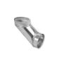 Gray Metal 5-504-NC 5" Oval to Rnd End Boot - No Crimp