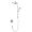 Hansgrohe 04915820 Raindance S Thermostatic Showerhead/Wallbar Set with Rough, 2.5 GPM in Brushed Nickel