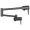 Delta 1165LFBL Contemporary 4 GPM Wall Mounted Pot Filler in Matte Black