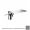 Axor 18010341 Massaud 1.2 GPM Single Hole Bathroom Faucet without Drain Assembly in Brushed Black Chrome