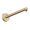 Axor 26431141 ShowerSolutions 15" Length Wall Mounted Round Shower Arm and Flange in Brushed Bronze