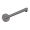 Axor 26431-340 ShowerSolutions 15" Length Wall Mounted Round Shower Arm and Flange in Brushed Black Chrome