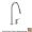 Axor 34822141 Citterio M 1.75 GPM Deck Mounted Single Handle Pull Down Kitchen Faucet with Magnetic Docking Metal Dual Spray Head in Brushed Bronze
