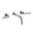 Dornbracht 36707882-000010 Tara 1.2 GPM Wall Mounted Three Holes Bathroom Faucet without Drain in Chrome
