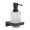 Hansgrohe 41745670 AddStoris Wall Mounted Liquid Soap Dispenser with 6 Oz Capacity in Matte Black