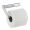 Axor 42846000 Universal Softsquare Wall Mounted Toilet Paper Holder without Cover in Polished Chrome