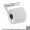 Axor 42846340 Universal Softsquare Wall Mounted Toilet Paper Holder without Cover in Brushed Black Chrome
