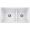 Blanco 442524 Precis Reversible 1-3/4 Double Bowl Undermount Kitchen Sink with Low Divide in White