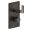 Gessi 58132#707 Inciso Thermostatic Trim with Single Volume Control in Black Metal Brushed PVD (Rough Sold Separately)