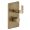 Gessi 58132#726 Inciso Thermostatic Trim with Single Volume Control in Warm Bronze Brushed PVD (Rough Sold Separately)