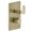 Gessi 58132#727 Inciso Thermostatic Trim with Single Volume Control in Brushed Brass PVD (Rough Sold Separately)