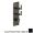 Gessi 58204#299 Inciso Thermostatic Trim with Two Volume Controls in Black XL (Rough Sold Separately)