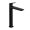 Hansgrohe 71258671 Logis 1.2 GPM Deck Mounted Single Hole Bathroom Faucet 240 with AirPower Technology in Matte Black (Drain Assembly Sold Separately)