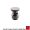 Vola A62-14 1-1/4" Push to Open/Close Drain for Use Basin with Overflow in Bright Red