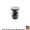 Vola A62-64 1-1/4" Push to Open/Close Drain for Use Basin with Overflow in Brushed Copper