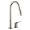 Axor 34822801 Citterio M 1.75 GPM Deck Mounted Single Handle Pull Down Kitchen Faucet with Magnetic Docking Metal Dual Spray Head in Steel Optic