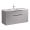 Madeli B100-48C-022-AG Bolano 48" W X 18" D X 25" H Wall Mounted Single Bowl Vanity Base with Two Drawers in Ash Grey (Vanity Top Sold Separately)