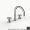 Davinci D01-H14-100-G-AN Program 1.1 Deck Mounted, Three Hole Lavatory Faucet with Arc Spout with 16Mm Stem Handles On Groove Base in Anthracite