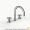 Davinci D01-H14-100-G-MSB Program 1.1 Deck Mounted, Three Hole Lavatory Faucet with Arc Spout with 16Mm Stem Handles On Groove Base in Matte Soft Brass