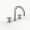 Davinci D01-H14-100-S-PC Program 1.1 Deck Mounted, Three Hole Lavatory Faucet with Arc Spout with 16Mm Stem Handles On Smooth Base in Polished Chrome