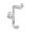 Delta 73535 Saylor™ 6" Height Wall Mounted Double Robe Hook in Polished Chrome