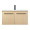 Emory and Bond VF44536MMP Complete Wall Mount Vanity Top 36" X 18" in White with One Faucet Hole and 2 Drawers Vanity Base in Maple