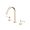 Rohl MD08D3LMSTN Modelle™ 1.2 GPM Deck Mounted Widespread Bathroom Faucet with C-Spout in Satin Nickel