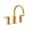 Moen T6222BG Cia™ 1.2 GPM Deck Mounted Two Handle Widespread Bathroom Faucet with Trim in Brushed Gold (Rough Sold Separately)
