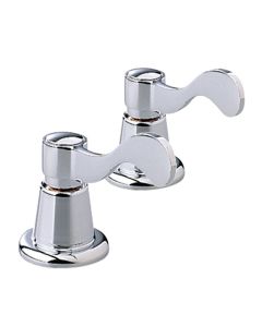 American Standard 0000172H.099 Heritage Brass Wrist Blade Two-Handle Kits (Picture In Chrome), Polished Brass