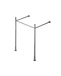 Duravit 0030631000 Vero Adjustable Base Lavatory Console Legs in Polished Chrome (Sink Sold Separately)