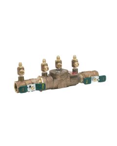 Watts T063231, LF007M3-QT, 0.75" Lead Free Double Check Valve Backflow Preventer Assembly, Quarter Turn Shutoff, Single Top Entry