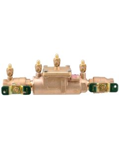 Watts T063232, LF007M1-QT, 1" Lead Free Double Check Valve Backflow Preventer Assembly, Quarter Turn Shutoff, Single Top Entry