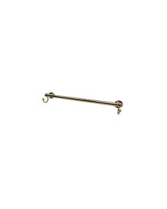 Motiv 0103H-3 Towel Bar W/Hooks In Polished Brass