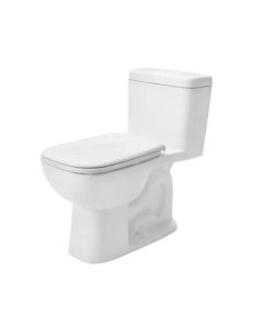 Duravit 0113012001 D-Code 15 0/5" L X 28-8/75 W X 29 1/25" H One Piece Elongated Chair Height Toilet with Left Hand Lever 1.28 GPF Less Seat in White