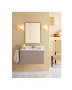 Ronbow 017831-E23 Ariella Wall Mount Bathroom Vanity Base Cabinet 31" W X 20.25" D in Glossy White (Vanity Top Sold Separately)