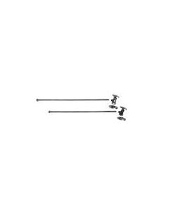 Brasstech 494/08A 1/2" Compression x 1/2" O.D. Lavatory Supply Kit with 20" Rigid Bullnose Supply Tube