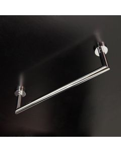 Lacava 0202L-CR Ronda wall mount towel bar made of chrome plated brass W: 30 3/4",D 3 5/8" in Polished Chrome