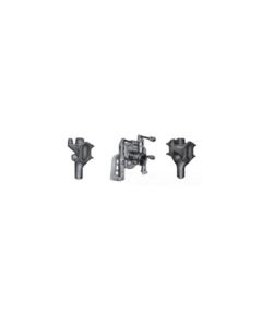 JR Smith 0230Y-M54-N 4NH SGL Vert Closet Carrier -- (KIT) -- With FP-SMB 8in Nipple Single Vertical Closet Carrier - Nohub