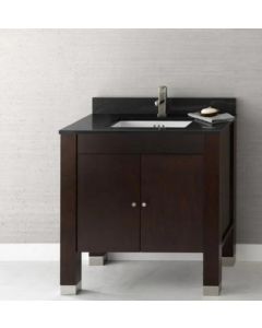 Ronbow 032531-3-F07 Devon Contemporary/Modern 31" Vanity Cabinet With Wood Door in Vintage Walnut